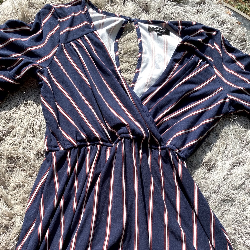 Striped mini dress